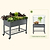 vego garden Elevated Rolling Garden Bed with Cover 2 ft x 4 ft sale gray| Vego Garden