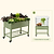 vego garden Elevated Rolling Garden Bed with Cover 2 ft x 4 ft sale green| Vego Garden
