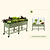 vego garden elevated rolling garden bed with cover sale 2ft x 6ft green| Vego Garden