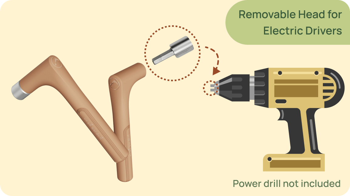 2-in-1 Wrench for Easy Installation
