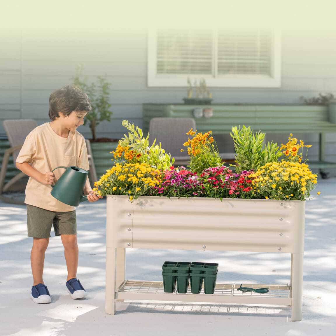 Kid’s First Elevated Garden Bed