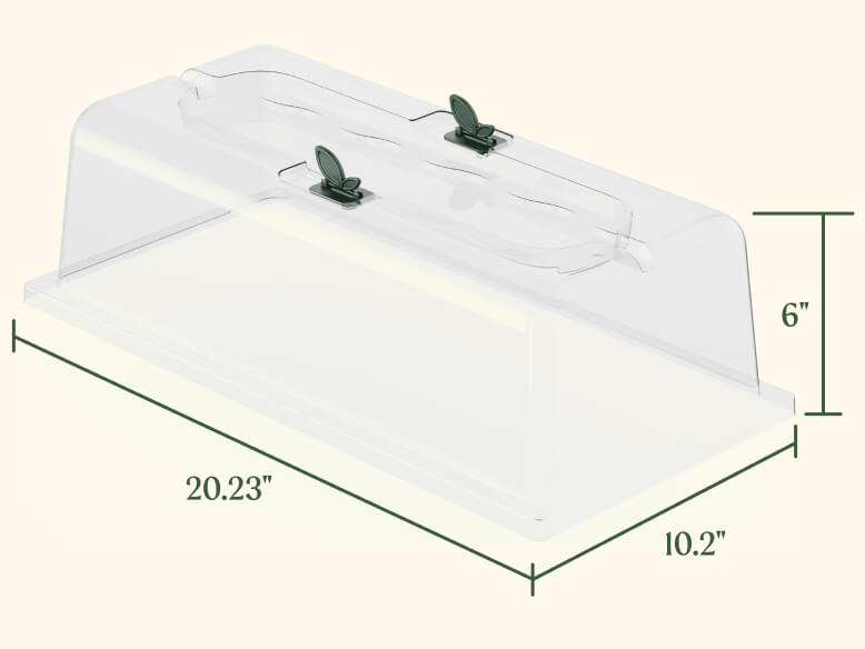10" x 20" Humidity Dome