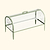Pacific PC Cloche with an olive green frame, clear arched cover, carry handle, and ground stakes| Vego Garden