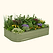 17" Tall 10 In 1 Novel Modular Metal Raised Garden Bed Kit  | Olive Green| Vego Garden
