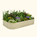 17" Tall 10 In 1 Novel Modular Metal Raised Garden Bed Kit  | Pearl White| Vego Garden