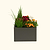 17" Tall 27" x 53" Modern Metal Raised Garden Bed |Vego Garden|Urban Charcoal
