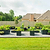 32" Tall Modern 83" x 83" L Shape Metal Raised Garden Bed - Midnight Blue