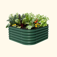 vego-garden-17-tall-4-in-1-small-modular-metal-raised-garden-bed-kit | Vego Garden