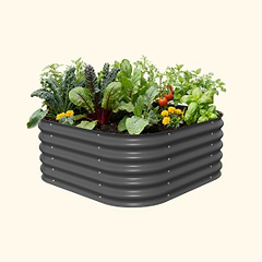 vego-garden-17-tall-4-in-1-small-modular-metal-raised-garden-bed-kit | Vego Garden