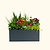 17" Tall 42" x 42" Modern Metal Raised Garden Bed |Vego Garden|Midnight Blue