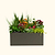 17" Tall 42" x 42" Modern Metal Raised Garden Bed |Vego Garden|Urban Charcoal