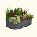 Vego Graden | 17" Tall 6 In 1 Novel Modular Metal Raised Garden Bed Kit Modern Gray| Vego Garden