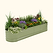 Vego Graden | 17" Tall 9 In 1 Novel Modular Metal Raised Garden Bed Kit ｜ Olive Green| Vego Garden