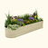Vego Graden | 17" Tall 9 In 1 Novel Modular Metal Raised Garden Bed Kit | Pearl White| Vego Garden