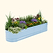 Vego Graden | 17" Tall 9 In 1 Novel Modular Metal Raised Garden Bed Kit Sky Blue| Vego Garden