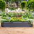 Vego Graden | 17" Tall 9 In 1 Novel Modular Metal Raised Garden Bed Kit Modern Gray| Vego Garden