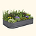 17" Tall 10 In 1 Novel Modular Metal Raised Garden Bed Kit  | Modern Gray| Vego Garden
