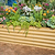 Vego Graden | 17" Tall 9 In 1 Modular Metal Raised Garden Bed Kit | Sunlight Oak | Vego Garden