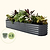 17" Tall 9 In 1 Bundle (Garden Bed+Solar Light) Modern Gray  | Vego Garden