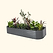 17" Tall 10 In 1 Modular Metal Raised Garden Bed Kit  | Modern Gray| Vego Garden
