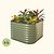 Vego Garden 26 Extra Talll 4-pack 4 In 1 Modular Metal Raised Garden Bed Kit-Olive Green