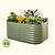 Vego Garden 26 Extra Talll 4-pack 6 In 1 Modular Metal Raised Garden Bed Kit-Olive Green