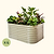Vego Garden 26 Extra Talll 4-pack 6 In 1 Modular Metal Raised Garden Bed Kit-Pearl White