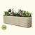 Vego Garden 26 Extra Talll 4-pack 9 In 1 Modular Metal Raised Garden Bed Kit-Pearl White