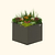 32" Extra Tall Modern 42" x 42" Metal Raised Garden Bed|Vego Garden| UrbanCharcoal | Vego Garden