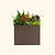 32" Extra Tall Modern 42" x 83" Metal Raised Garden Bed|Vego Garden| UmberBrown