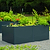 32" Tall Modern 83" x 83" L Shape Metal Raised Garden Bed - Midnight Blue