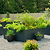 32" Tall Modern 83" x 83" L Shape Metal Raised Garden Bed - Midnight Blue
