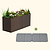 32" Extra Tall Modern 27" x 83" Metal Raised Garden Bed - With Intermediate Floor | Vego Garden