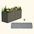32" Extra Tall Modern 27" x 83" Metal Raised Garden Bed - With Intermediate Floor | Vego Garden