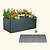 32" Extra Tall Modern 42" x 83" Metal Raised Garden Bed - With Intermediate Floor | Vego Garden
