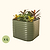 4-Pack 32" Extra Tall 4 In 1 Small Modular Metal Raised Garden Bed Kit | Olive Green