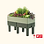 EZCube Self-Watering Planter 21" x 48" Elevated