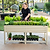 4-in-1 Mobile Elevated Garden Bed Set with Greenhouse Cover & Trellis System | Vego Garden