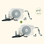 2-Pack Hi-Flow Retractable Hose Reel Set