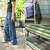 Vego Garden wire cloche folded into flat panels for carrying and storage.| Vego Garden