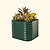 Vego Garden | 32" Extra Tall 4 In 1 Modular Metal Raised Garden Bed Kit | British Green| Vego Garden