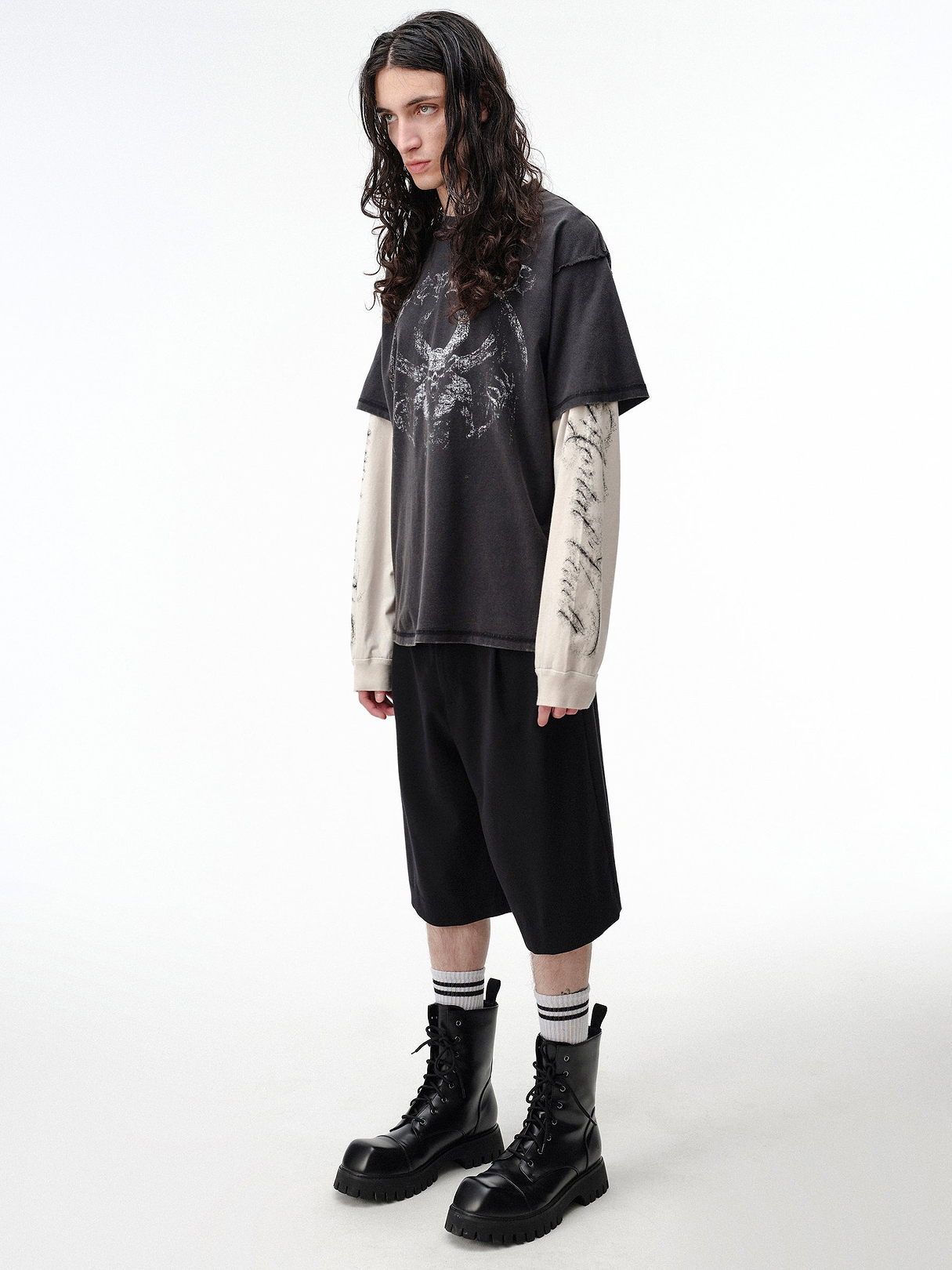 Mortal Vault Layered Longsleeve – DROP DEAD CLOTHING