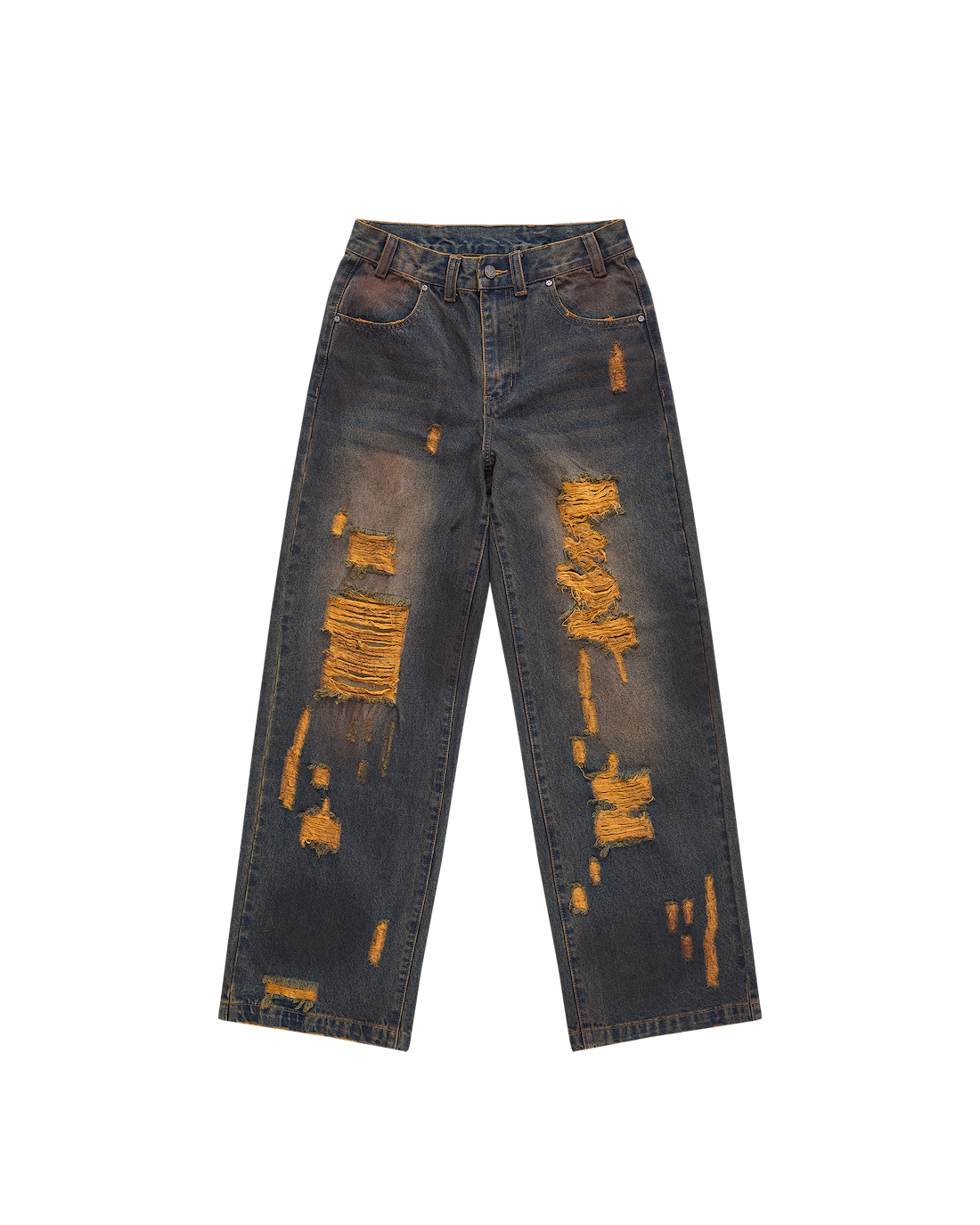 Burnout Brown Jeans