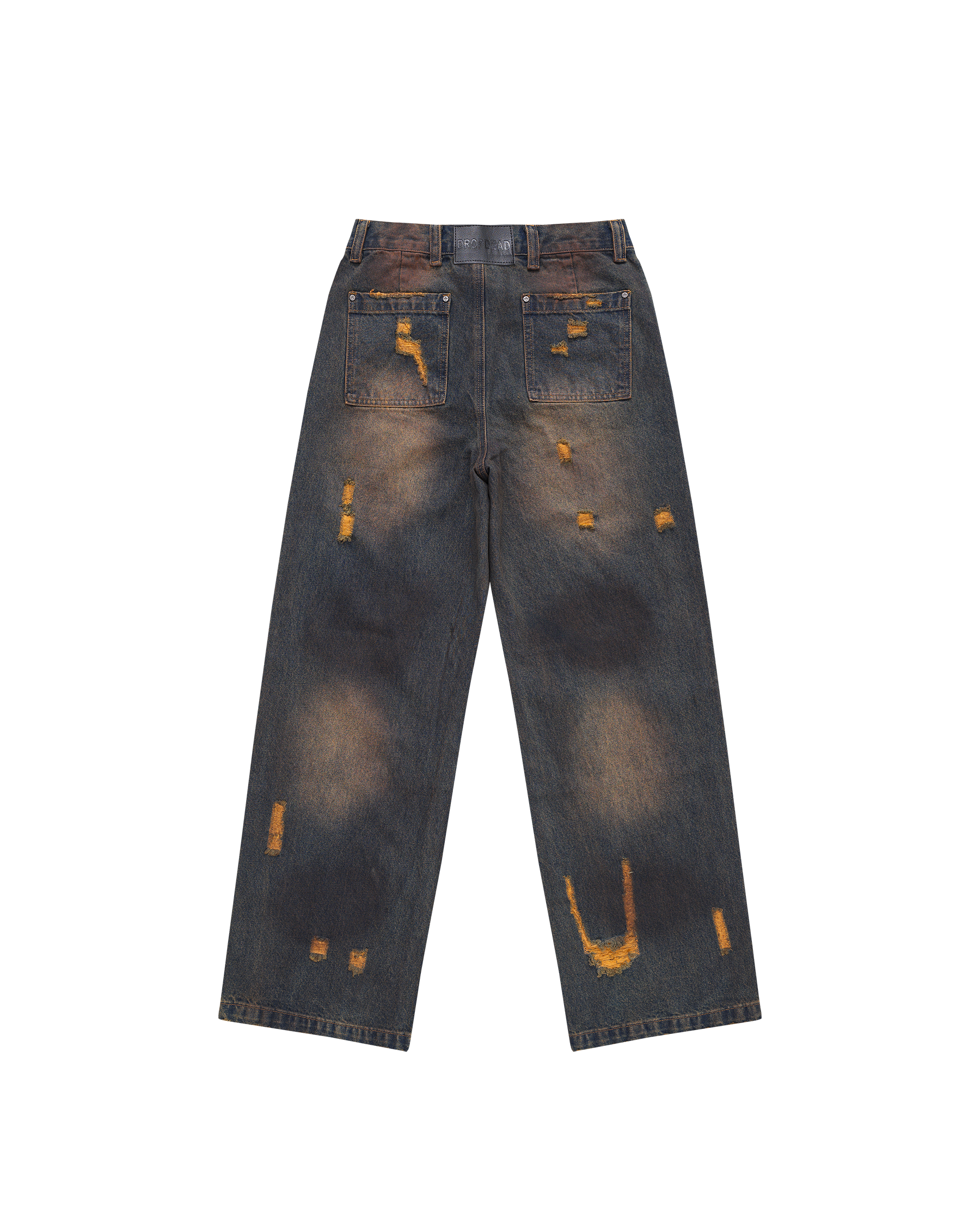 Burnout Brown Jeans