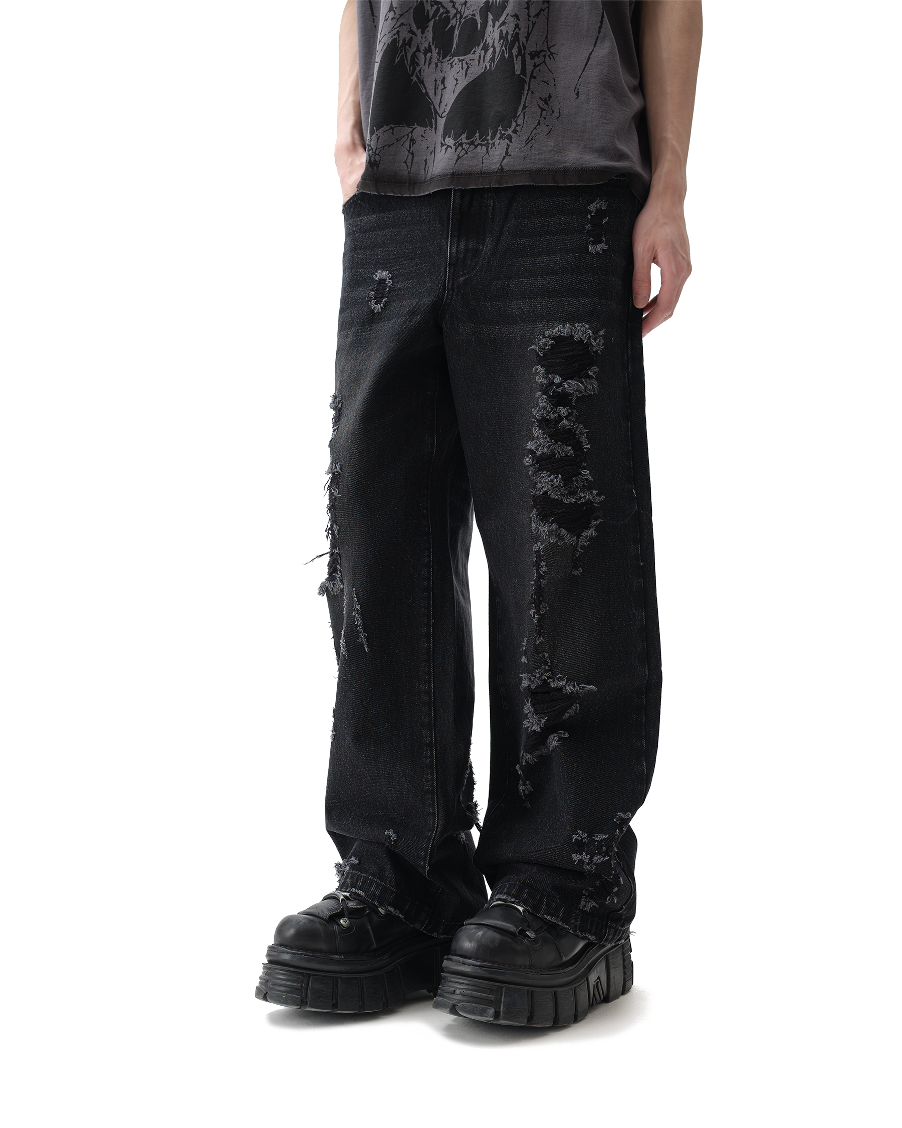 Burnout Black Jeans
