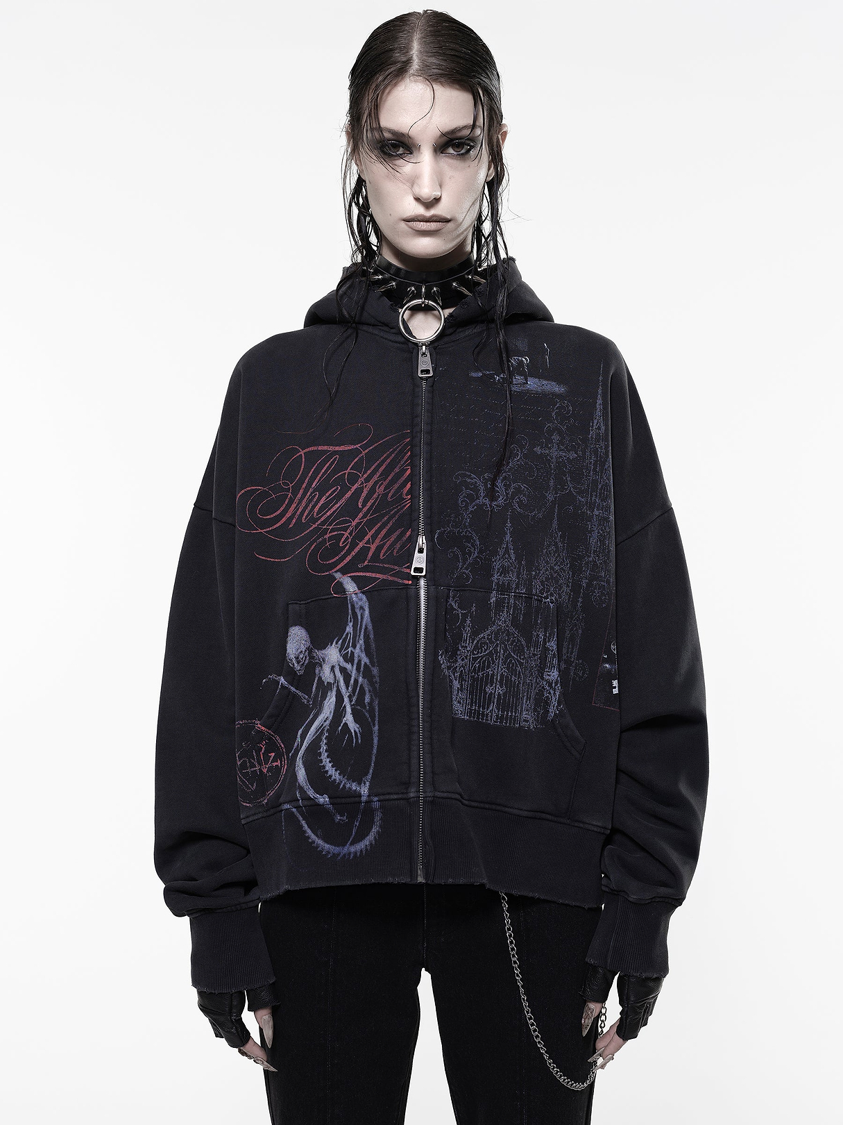 Afterlife Zip-Up Hoodie – DROP DEAD CLOTHING
