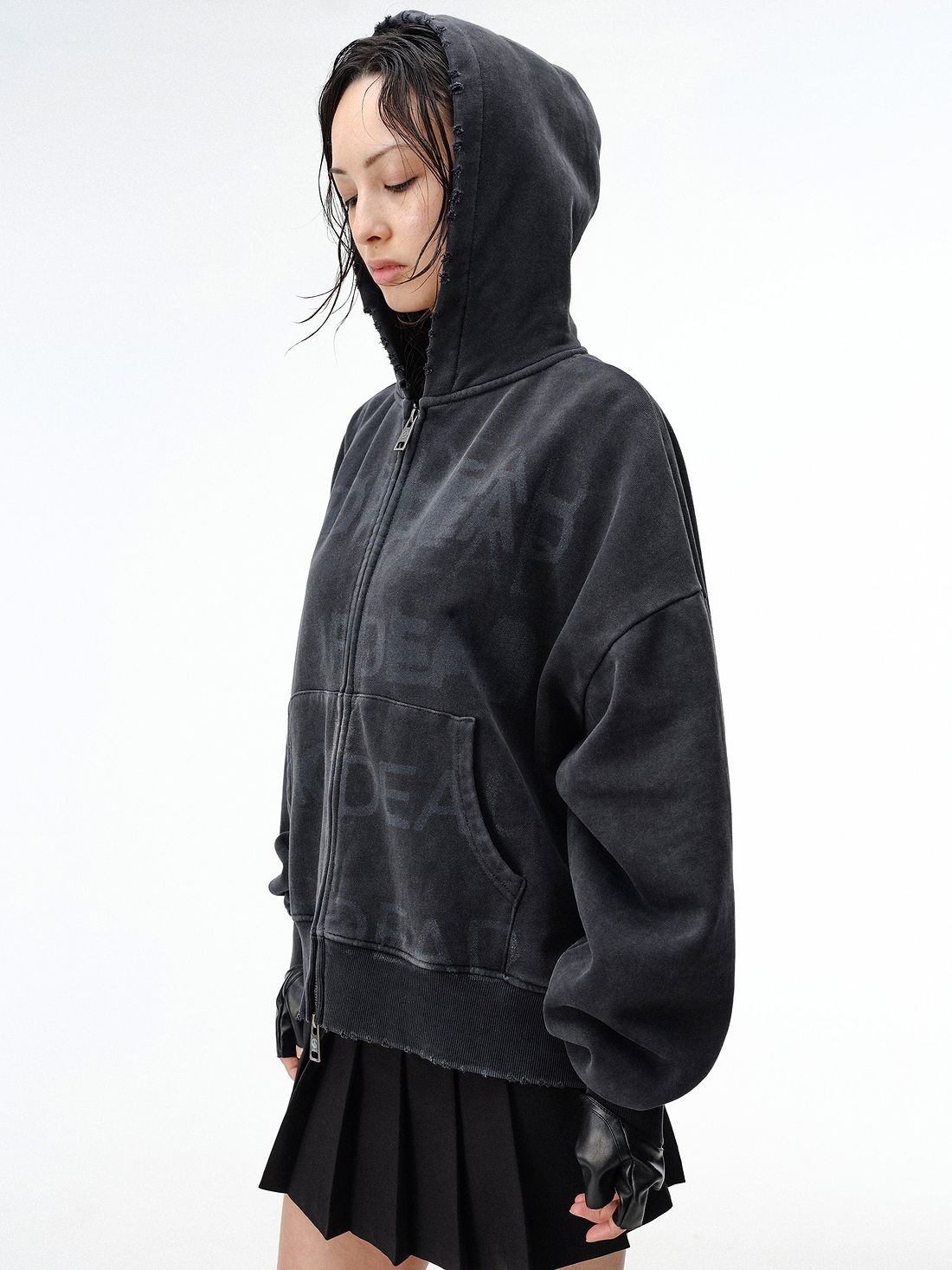 Drop Dead Stacked Hoodie Ecom -- Woman