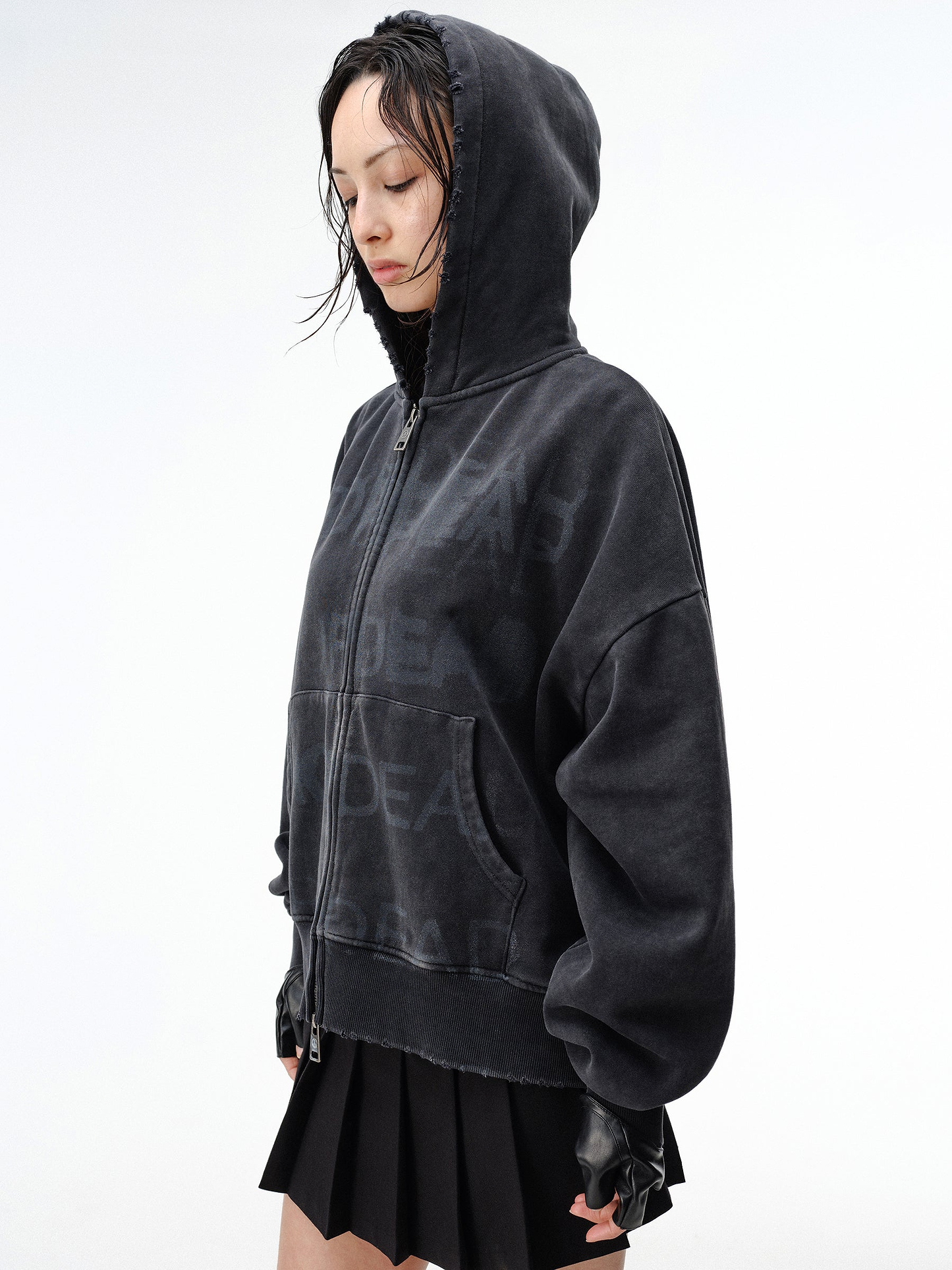 Drop Dead Stacked Hoodie Ecom -- Woman
