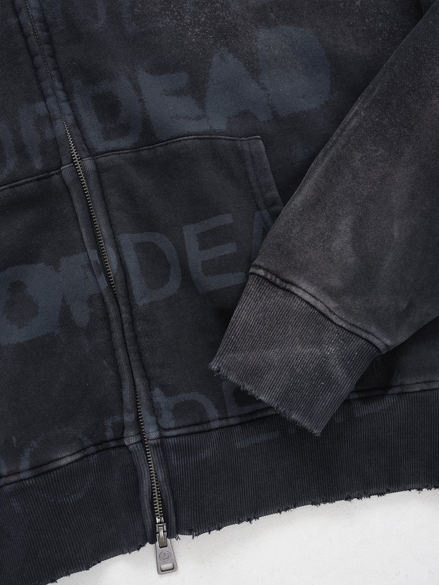 Stacked Zip-Up Hoodie