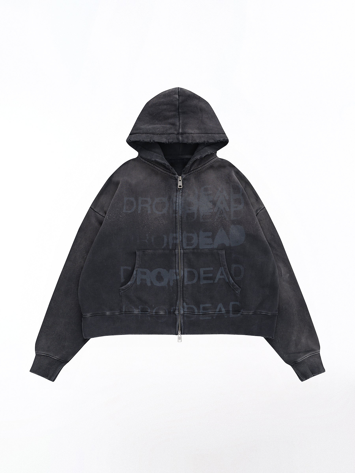 DROP DEAD パーカー ブラック Stacked_Zip-Up_Flat_Front.jpg?